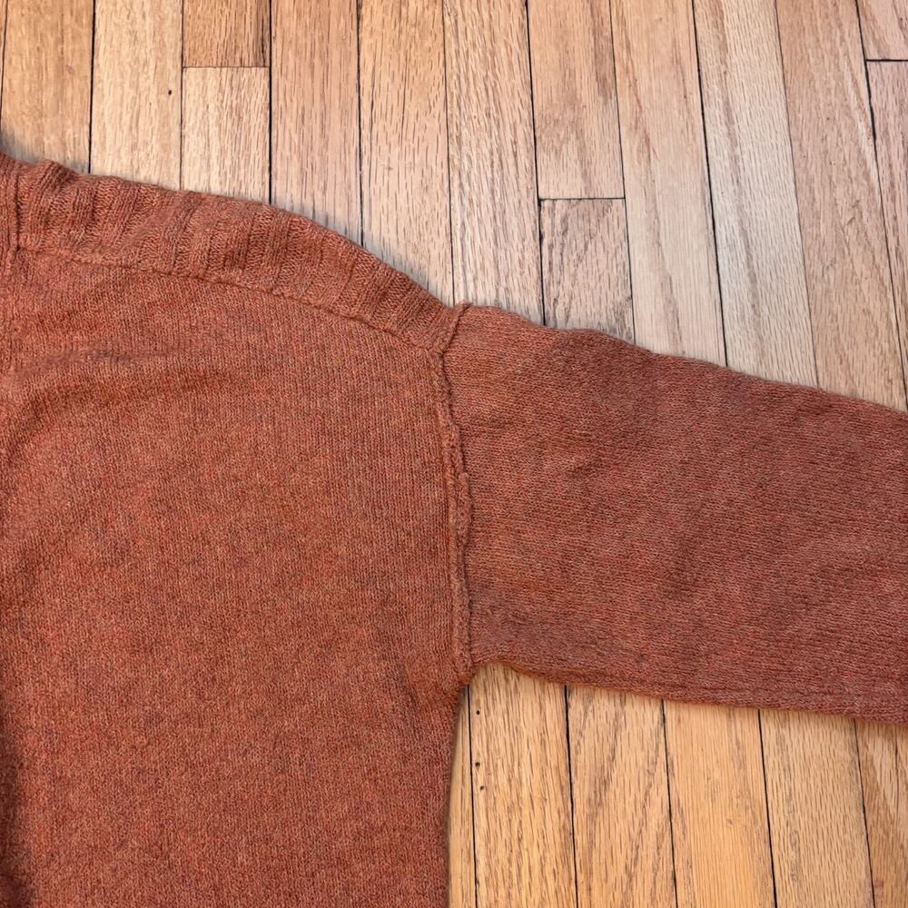 Ruby Moon Burnt Orange Long Cardigan Duster Pockets Lagenlook M - Picture 9 of 14